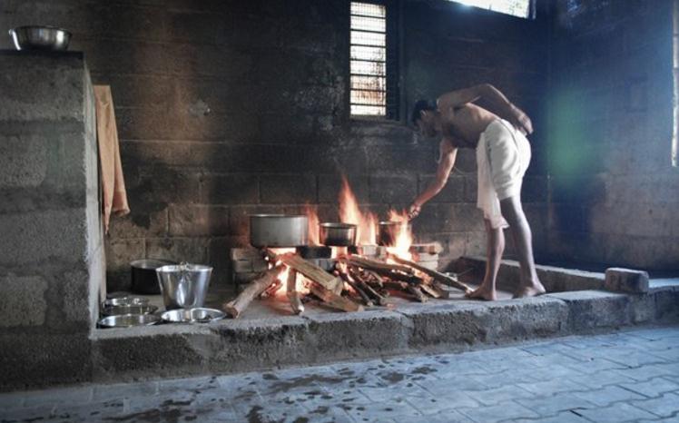 Cocinas de Leña en Ladrillo - Cocina con sus tres quemadores