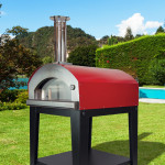 garden of a residence with pool overlooking the lake